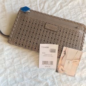 Brighton HTF & NWT Ferrara Santorini Large Wallet in Mink